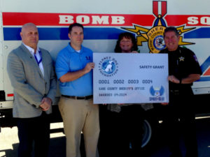 Kane County Sheriff’s Office Receives Safety Grant from the Spirit of Blue Foundation.